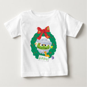 Sesame Street Oscar the Grouch Wreath Baby T-Shirt