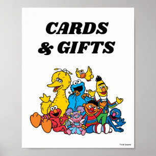 Sesame Street Pals 1st Birthday Cards & Gifts Sign