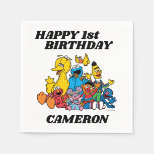 Sesame Street Pals 1st Birthday  Napkin