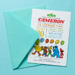 Sesame Street Pals | 2nd Birthday Balloons Invitation<br><div class="desc">Celebrate your child’s second birthday with this cheerful invitation featuring beloved Sesame Street characters, including Elmo, Big Bird, Cookie Monster, and Oscar the Grouch. The design showcases colourful balloons and playful accents, creating a festive and fun atmosphere. Customisable with your event details, this invitation is perfect for a Sesame Street-themed...</div>
