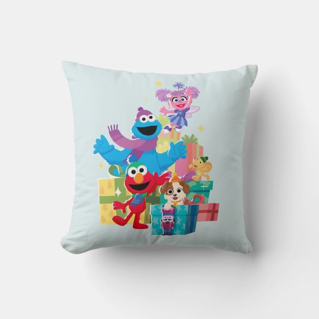 Sesame Street Pals and Presents Cushion (Front)