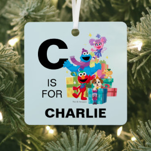 Sesame Street Pals and Presents Metal Tree Decoration
