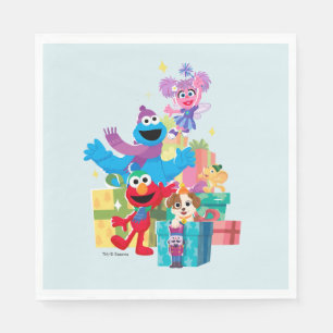 Sesame Street Pals and Presents Napkin