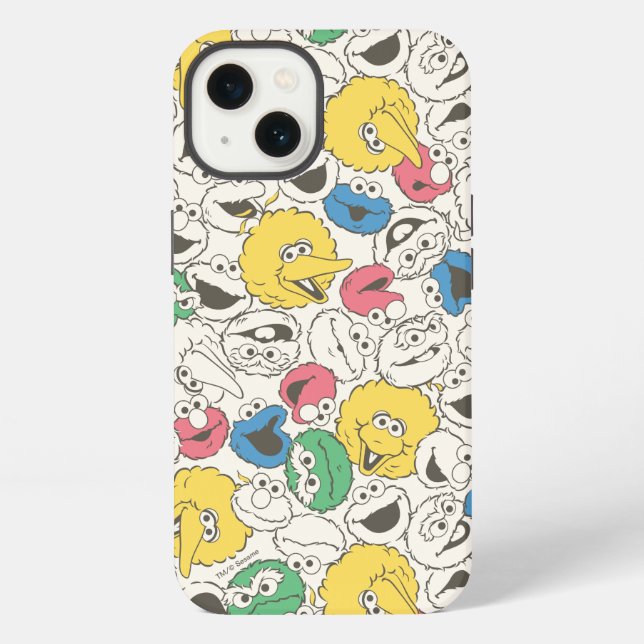 Sesame Street Pals | Big Head Core Pattern iPhone Case (Back)