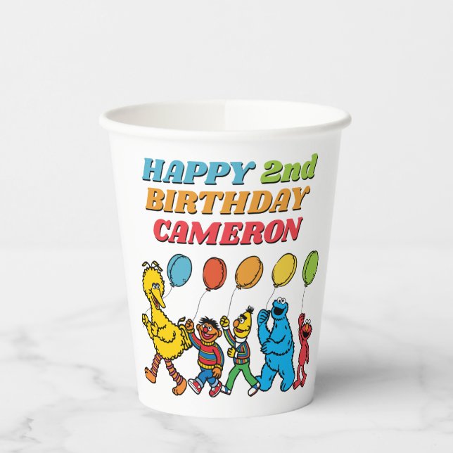 Sesame Street Pals | Birthday Balloons Paper Cups (Left)