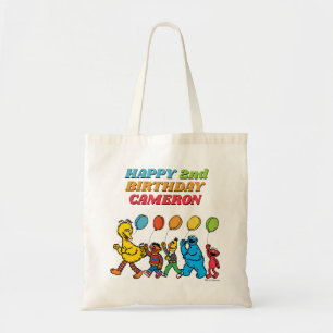 Sesame Street Pals Birthday Balloons Tote Bag