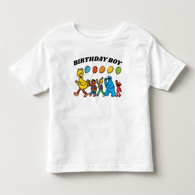 Sesame Street Pals | Birthday Boy Birthday Toddler T-Shirt (Front)