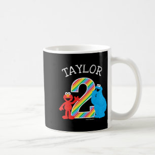 Sesame Street Pals Chalkboard Rainbow 2nd Birthday Coffee Mug