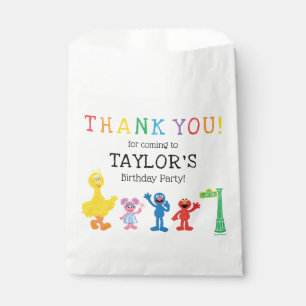 Sesame Street Pals Chalkboard Rainbow Birthday Favour Bag