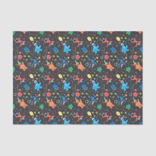 Sesame Street Pals Chalkboard Rainbow Tissue Paper (Front)