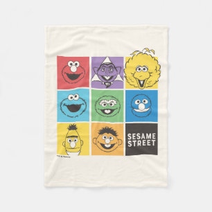 Sesame Street Pals   Colour Blocks Fleece Blanket