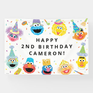 Sesame Street Pals Confetti Birthday Banner