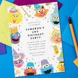 Sesame Street Pals Confetti Birthday Invitation<br><div class="desc">Celebrate your child’s special day with the Sesame Street Pals Confetti Birthday Invitation. Featuring Elmo, Cookie Monster, Big Bird, and Abby Cadabby surrounded by vibrant confetti accents, this playful design sets the perfect tone for a cheerful Sesame Street-themed celebration. Personalise it with all your party details to make your invitation...</div>