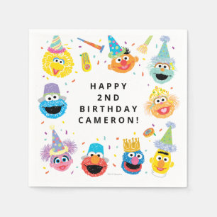 Sesame Street Pals Confetti Birthday Napkin