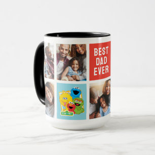 Sesame Street Pals   Dad Photo Collage Mug