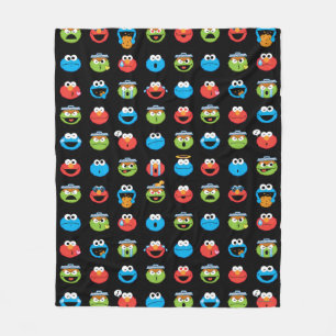 Sesame Street Pals Emoji Pattern Fleece Blanket