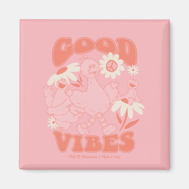 Sesame Street Pals | Good Vibes Magnet (Front)