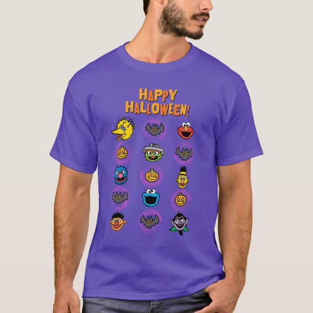 Sesame Street Pals - Happy Halloween! T-Shirt (Front)