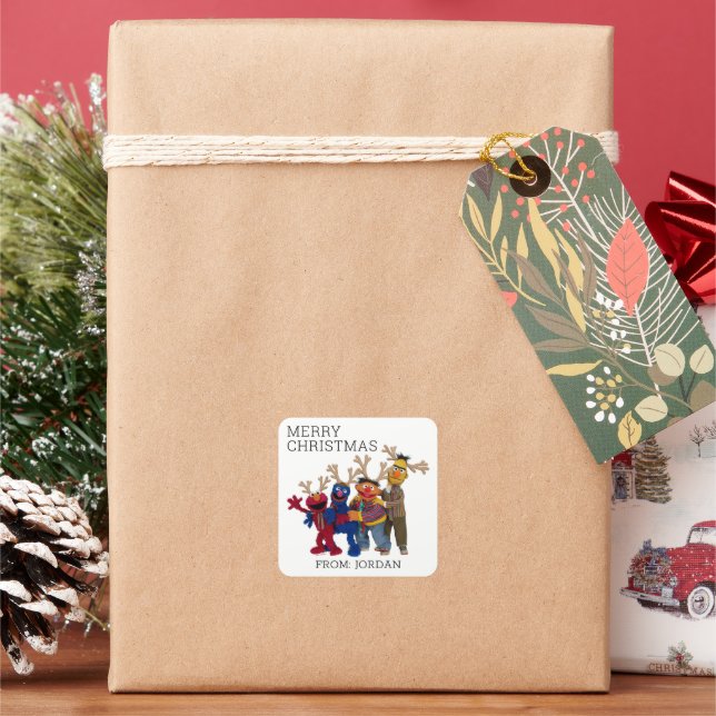 Sesame Street Pals | Merry Christmas Gift Tag (Holiday)