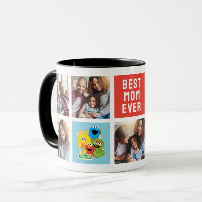 Sesame Street Pals | Mum Photo Collage Mug (Front Left)