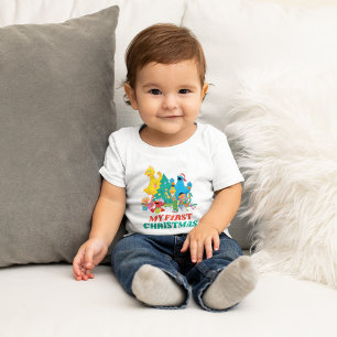 Sesame Street Pals    My First Christmas Baby T-Shirt