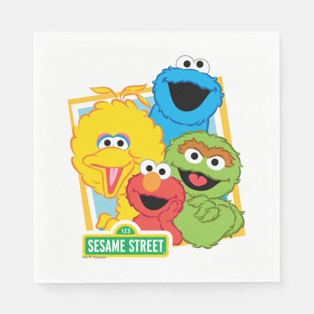 Sesame Street Pals Napkin (Front)