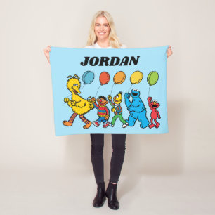Sesame Street Pals   Party Balloons Fleece Blanket
