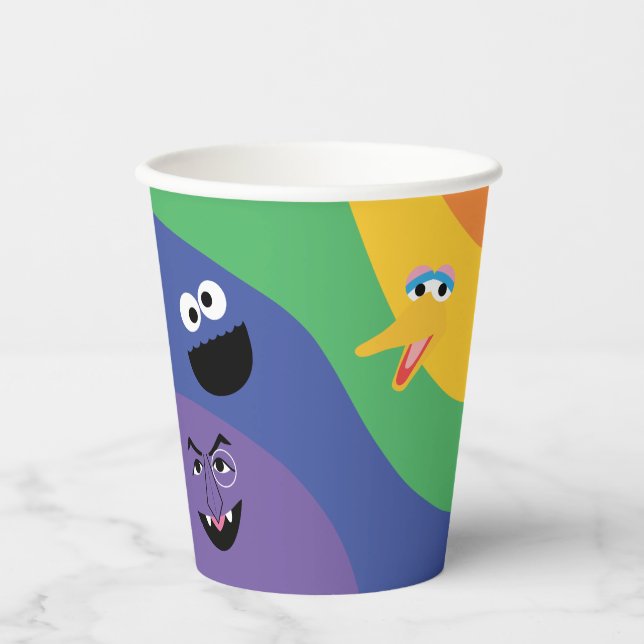 Sesame Street Pals Rainbow Paper cup (Front)