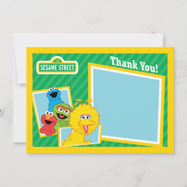 Sesame Street Pals Thank You Card (Front)