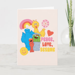 Sesame Street Peace, Love, Sesame Card