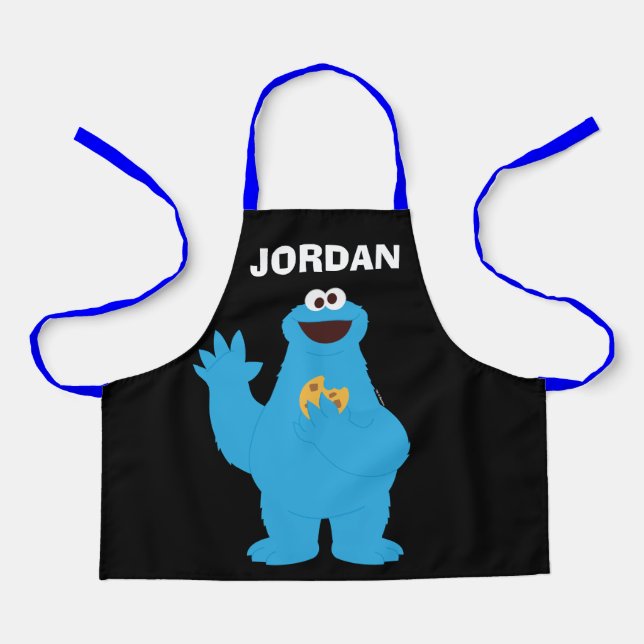 Sesame Street | Personalised Cookie Monster Apron (Front)