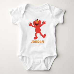 Sesame Street   Personalised Elmo Baby Bodysuit