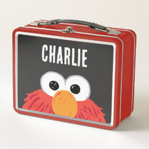 Sesame Street Personalised Elmo Big Face Metal Lunch Box