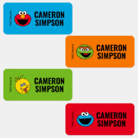 Sesame Street Personalised Kids Labels
