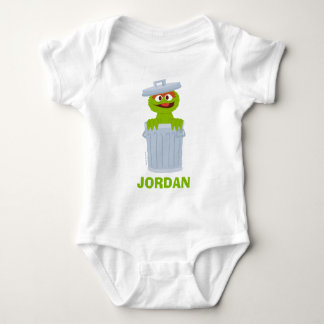 Sesame Street | Personalised Oscar the Grouch Baby Bodysuit