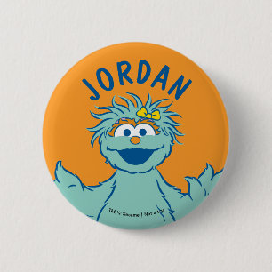Sesame Street   Personalized Rosita 6 Cm Round Badge