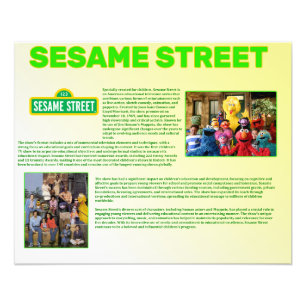 Sesame Street Photo Print