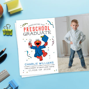 Sesame Street Preschool Graduate - Photo Announcement