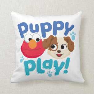 Sesame Street   Puppy Play Elmo & Tango Cushion