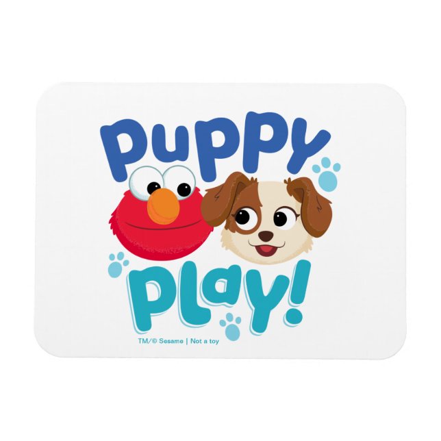 Sesame Street | Puppy Play Elmo & Tango Magnet (Horizontal)