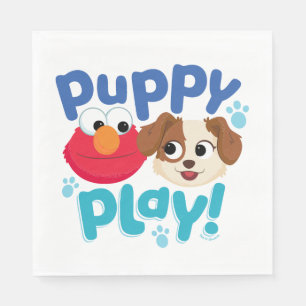 Sesame Street   Puppy Play Elmo & Tango Napkin