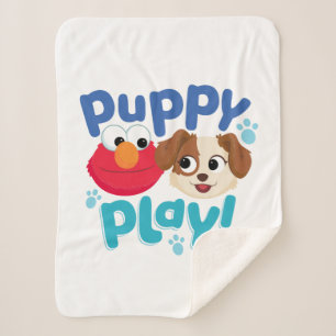 Sesame Street   Puppy Play Elmo & Tango Sherpa Blanket
