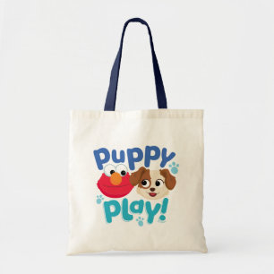 Sesame Street Puppy Play Elmo & Tango Tote Bag