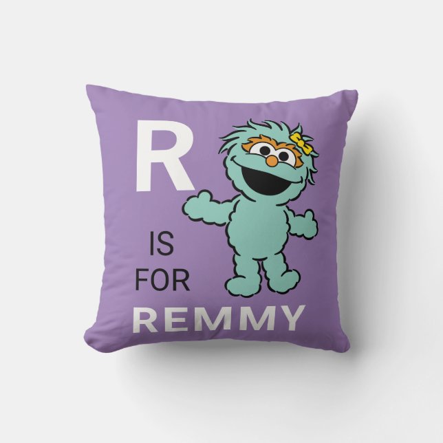 Sesame Street | R is for Rosita | Add Your Name Cushion (Front)