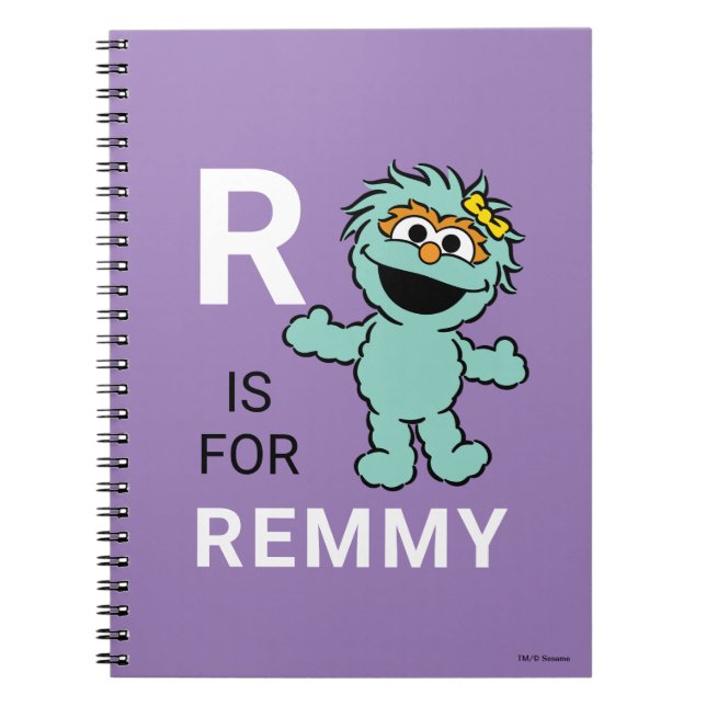 Sesame Street | R is for Rosita | Add Your Name Notebook (Front)