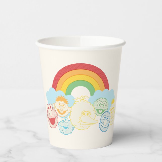 Sesame Street | Rainbow Graphic Paper Cups (Left)