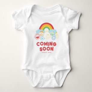 Sesame Street Rainbow Hello I'm New Here Baby Bodysuit