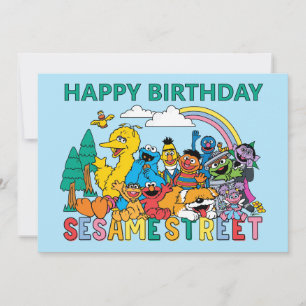 Sesame Street   Rainbow Wave Card