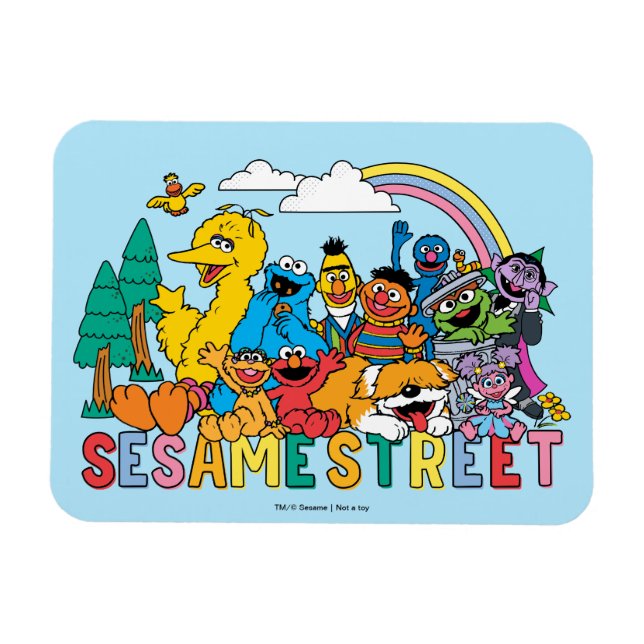 Sesame Street | Rainbow Wave Magnet (Horizontal)