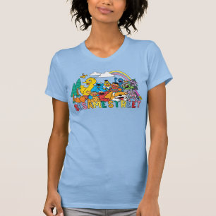 Sesame Street   Rainbow Wave T-Shirt